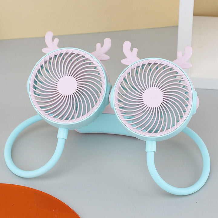 Ladies Portable Double Fan Bowlift