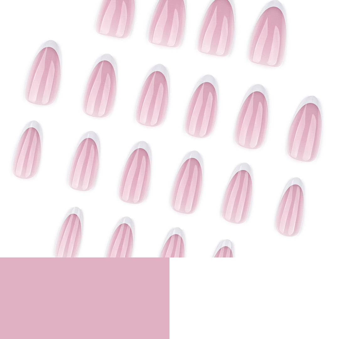 Artful nail extensions with elegant gradient and precise French tip Bowlift