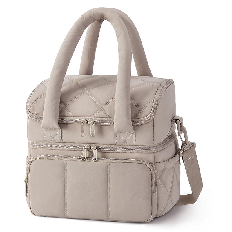 Cosmetic bag with space-saving design Bowlift