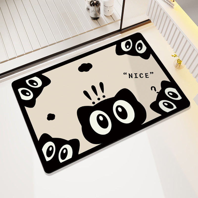 Fun-Themed Cartoon Bath Mat Bowlift