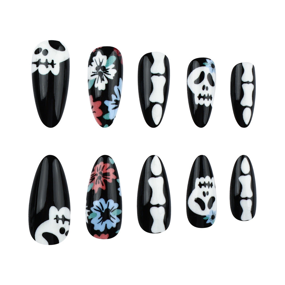 Artistic Halloween-Themed Press-On Nails Bowlift