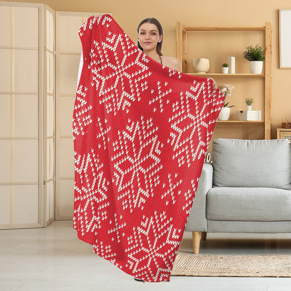 Cozy Halloween-Themed Fleece Blanket