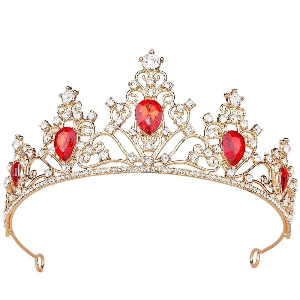 Girl crown with sparkling crystals and elegant birthday sash set Bowlift