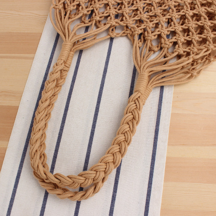 Braided shopping shoulder bag with stable side seams Bowlift