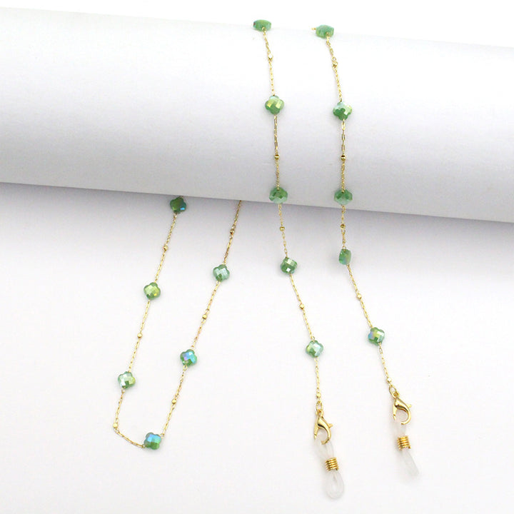 Elegant Crystal-Designed Eyewear Chain Bowlift