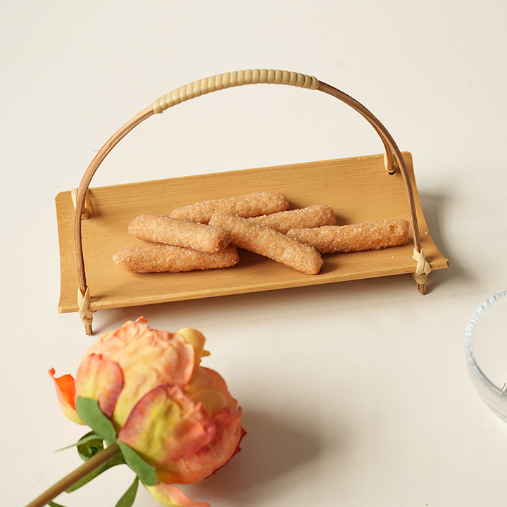 Women's Handmade Bamboo Carry Basket Bowlift