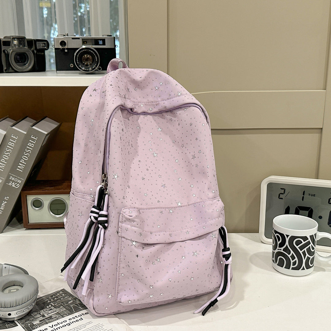 Stylish star motif backpack Bowlift