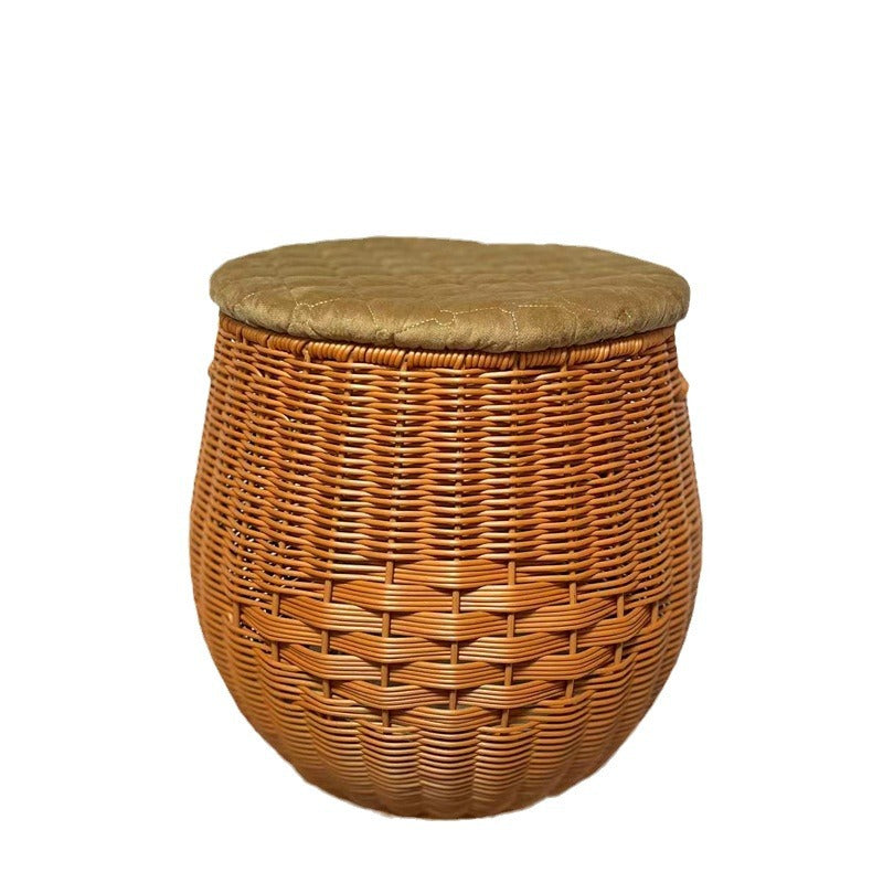 Women High-Quality Storage Basket with Padded Lid Bowlift