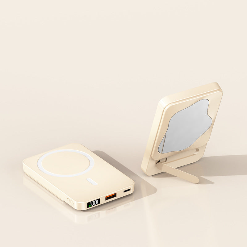 Portable Power Bank with Integrated Mirror Bowlift