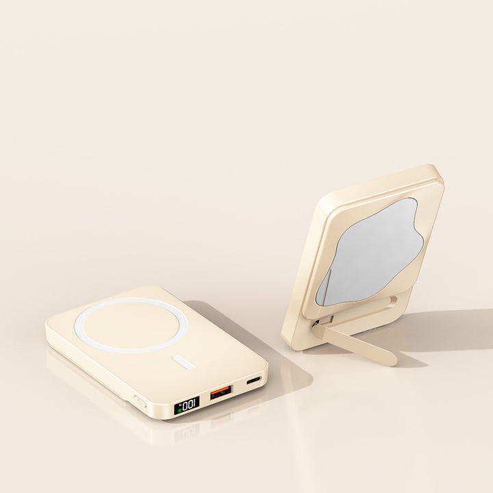 Portable Power Bank with Integrated Mirror Bowlift