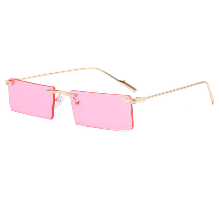 Women's Fashion Rectangular Sunglasses with Elegant Metal Frame Bowlift
