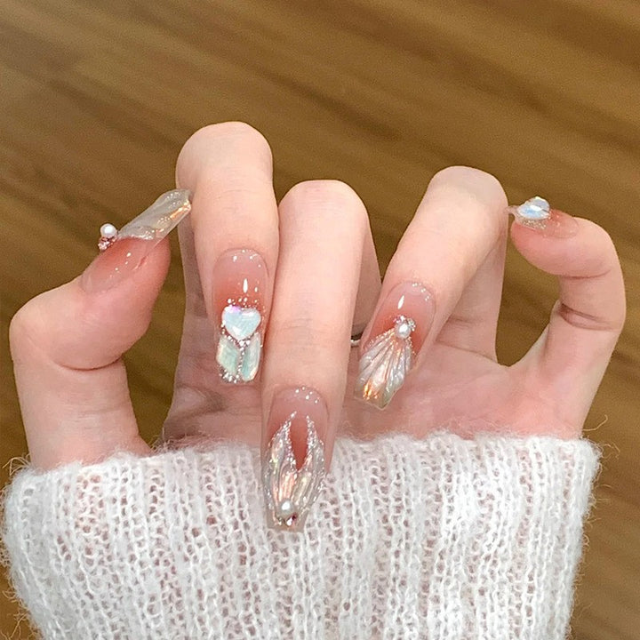 Decorative Ombre Press-On Nails Bowlift