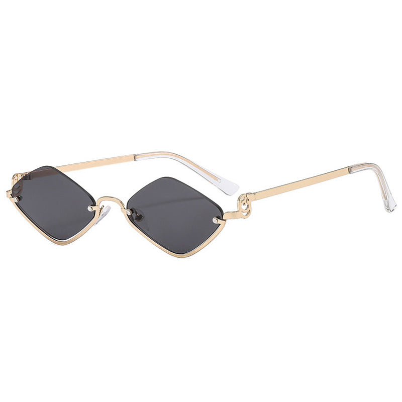 Women's trendy square sunglasses with delicate metal frame Bowlift
