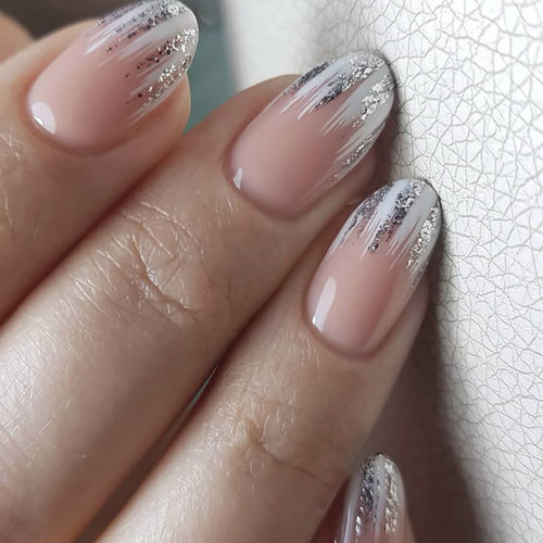 Stylish Glitter Gradient Nail Art Extensions Bowlift