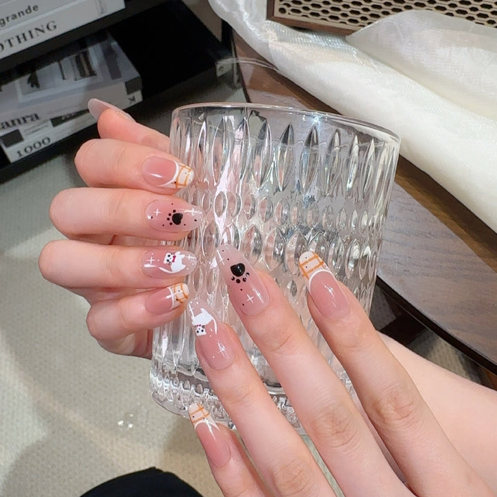 Playful Themed Press-On Nail Set Bowlift