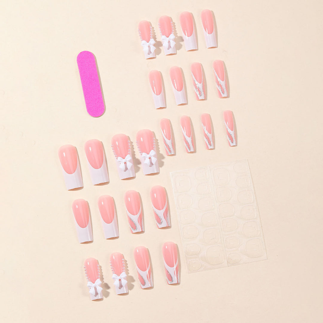 Long Elegant Nail Art Bowlift