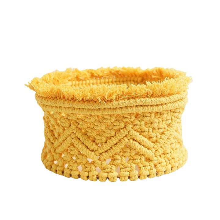 Decorative Macrame Storage Basket Bowlift