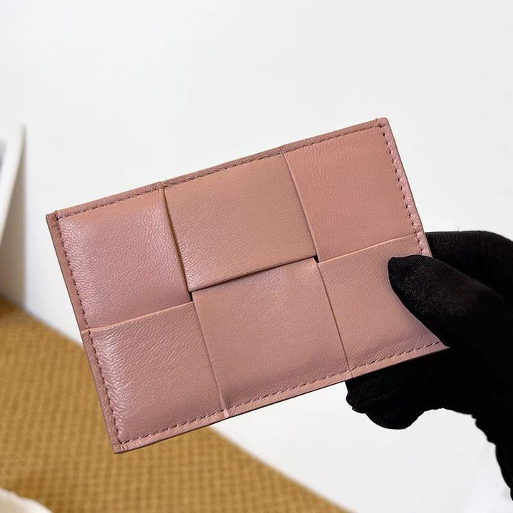 Premium Leather Textured Cardholder Bowlift