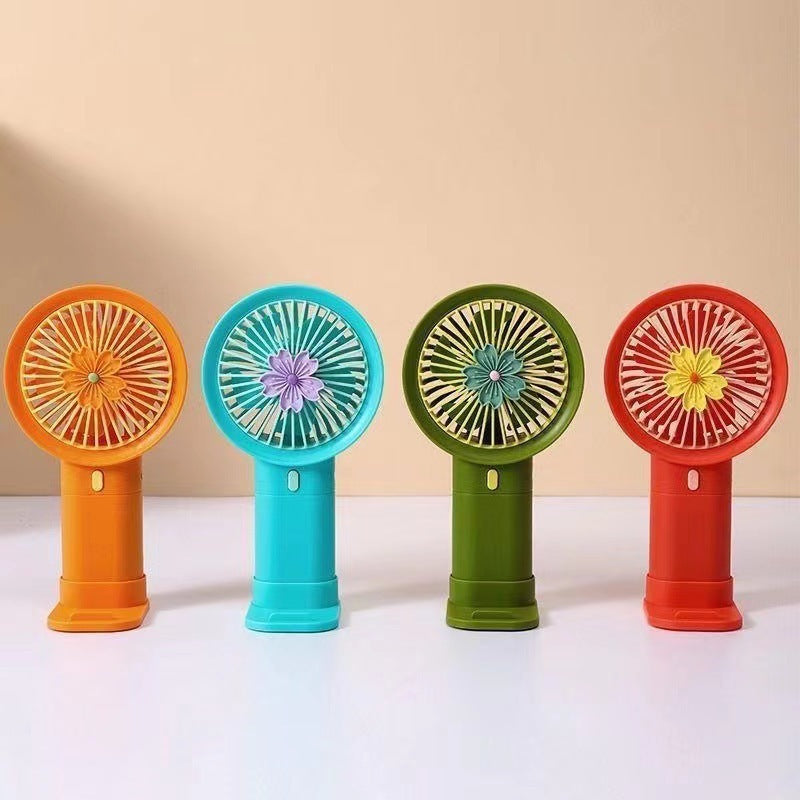 Creative Cartoon-Themed Handheld Fan Bowlift