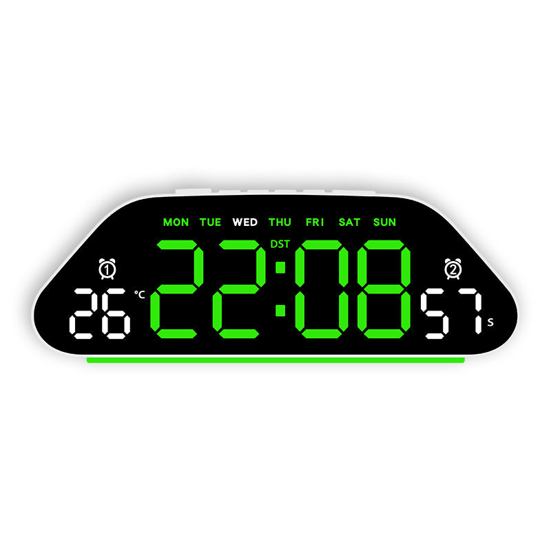 Digital Multifunctional Alarm Clock with Temperature and Date Display Bowlift