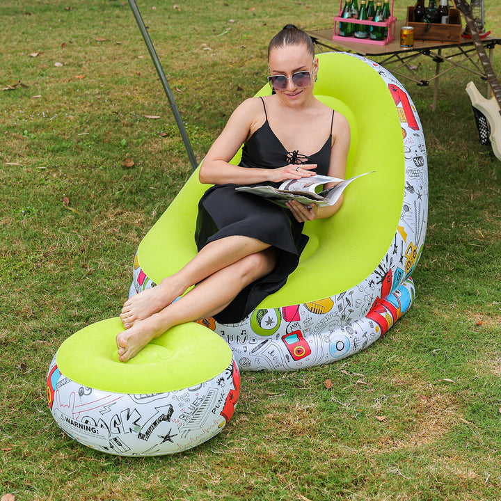 Women's Inflatable Comfort Sofa with Ergonomic Backrest Bowlift