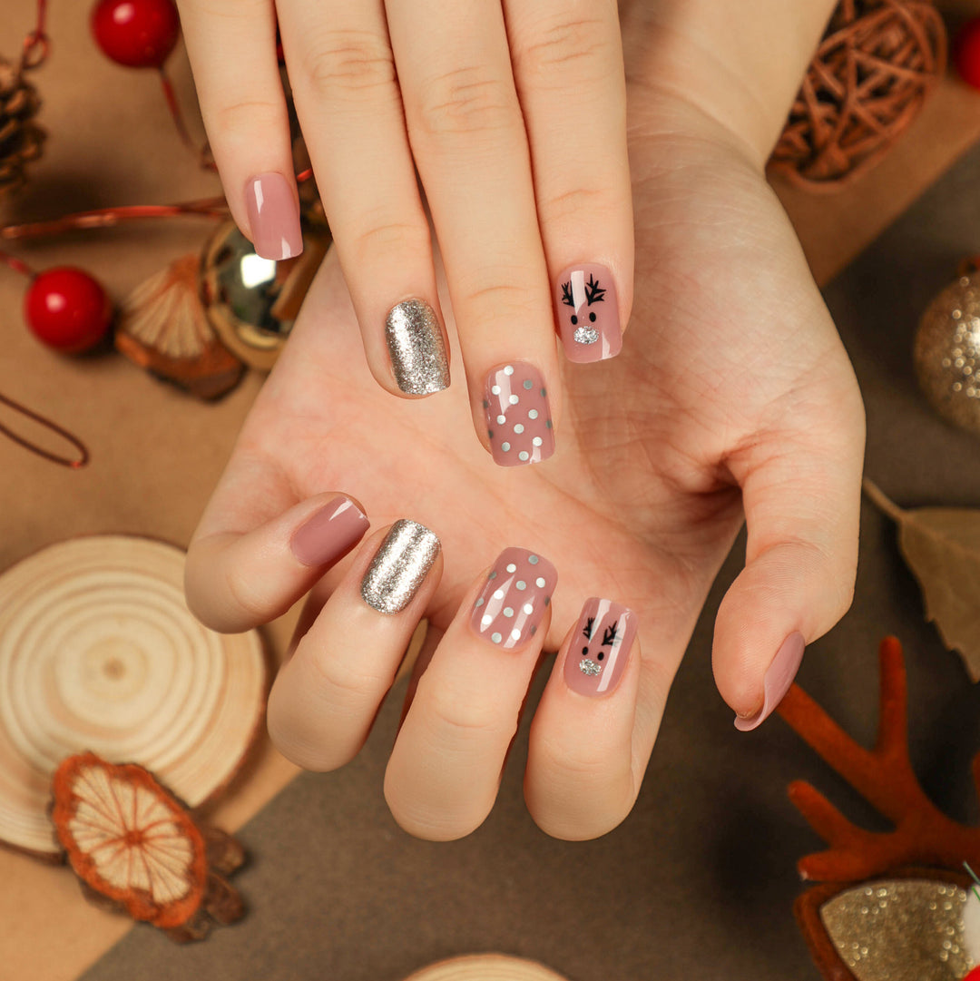 Artful Nail Art with Festive Accents Bowlift
