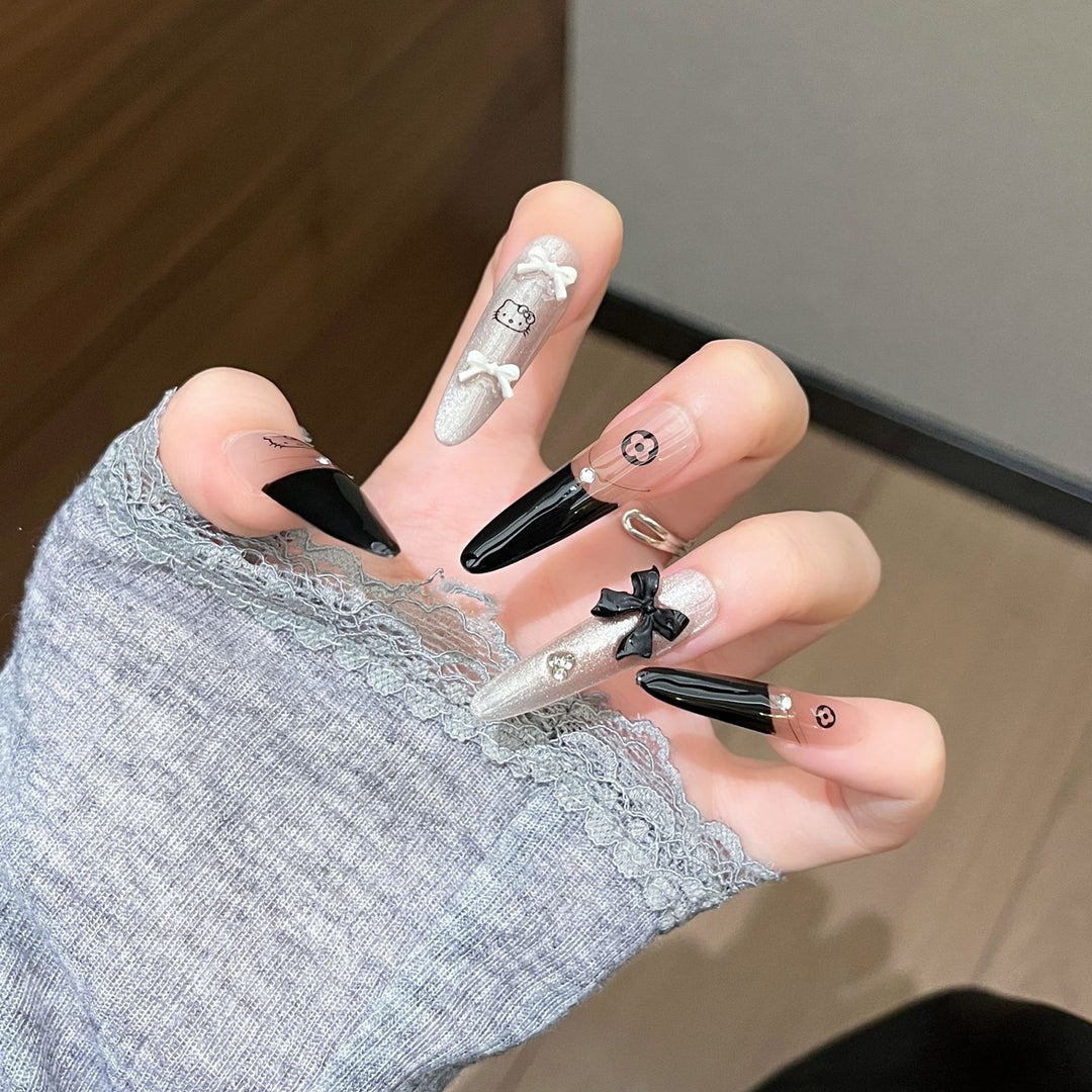 Creative Theme Press-On Nail Art Bowlift