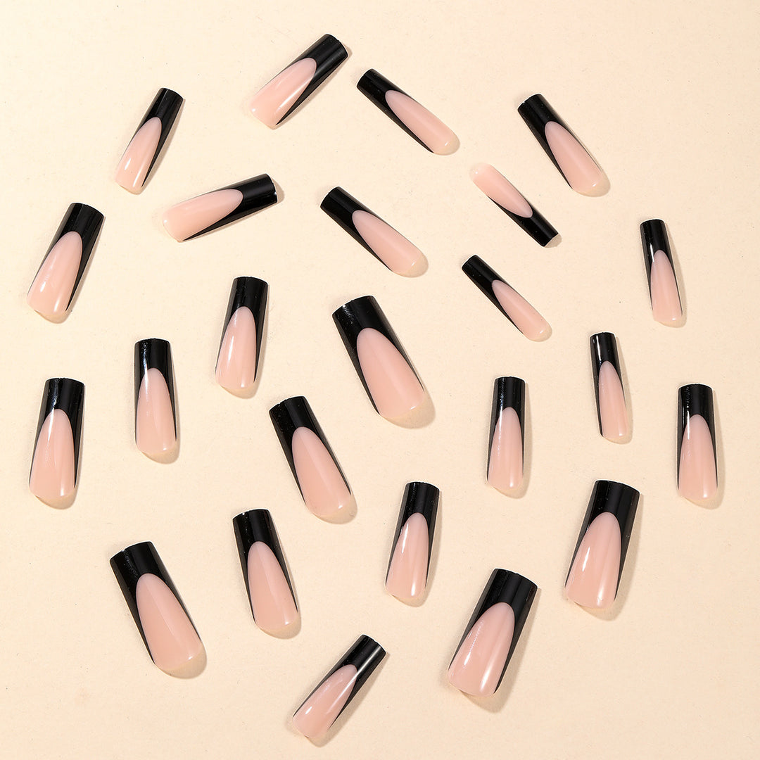 Elegant Ombre French Tip Acrylic Nails Bowlift