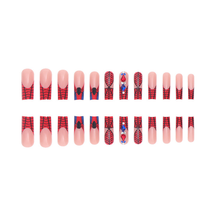 Spider-Man Inspired Press-On Nail Art Bowlift