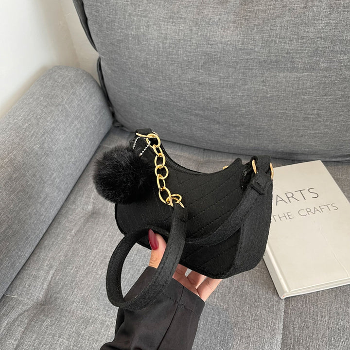 WoStylish Faux Fur Mini Handbag Bowlift
