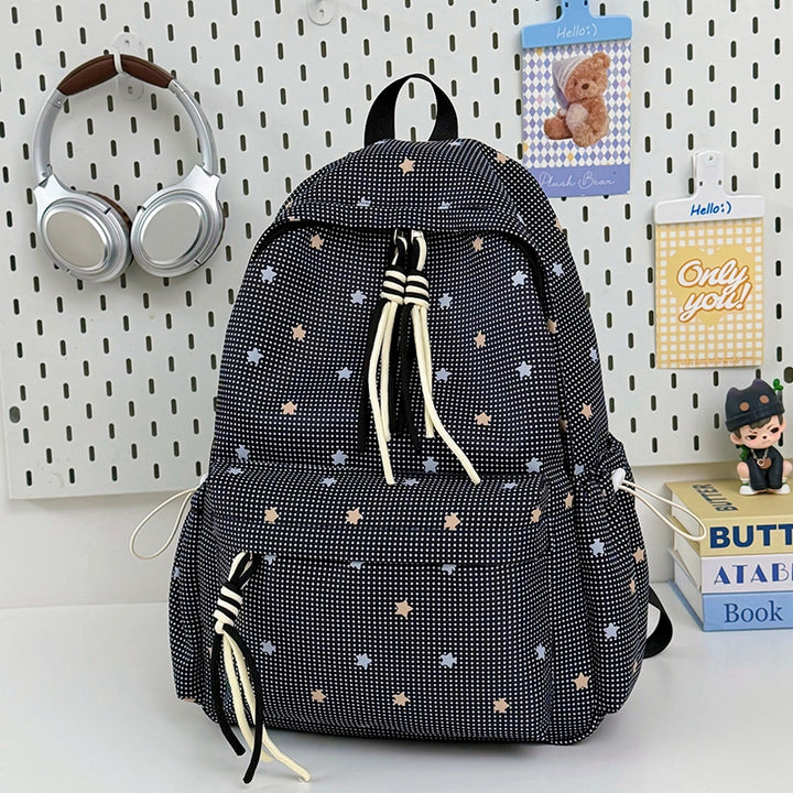 Playful Star Pattern Backpack