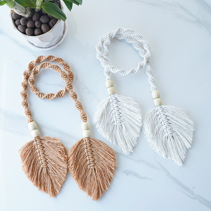 Decorative Macrame Leaf Wall Hanger Bowlift