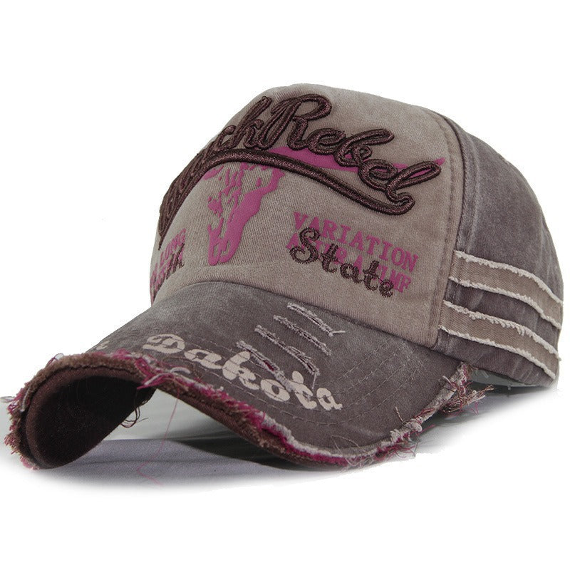Women's Distressed Graphic Baseball Cap Bowlift 1784083658
