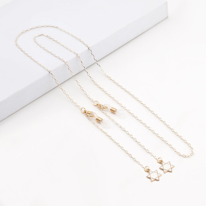 Elegant Geometric Eyewear Chain Bowlift
