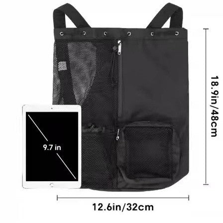 Breathable sports backpack with multiple mesh pockets Bowlift