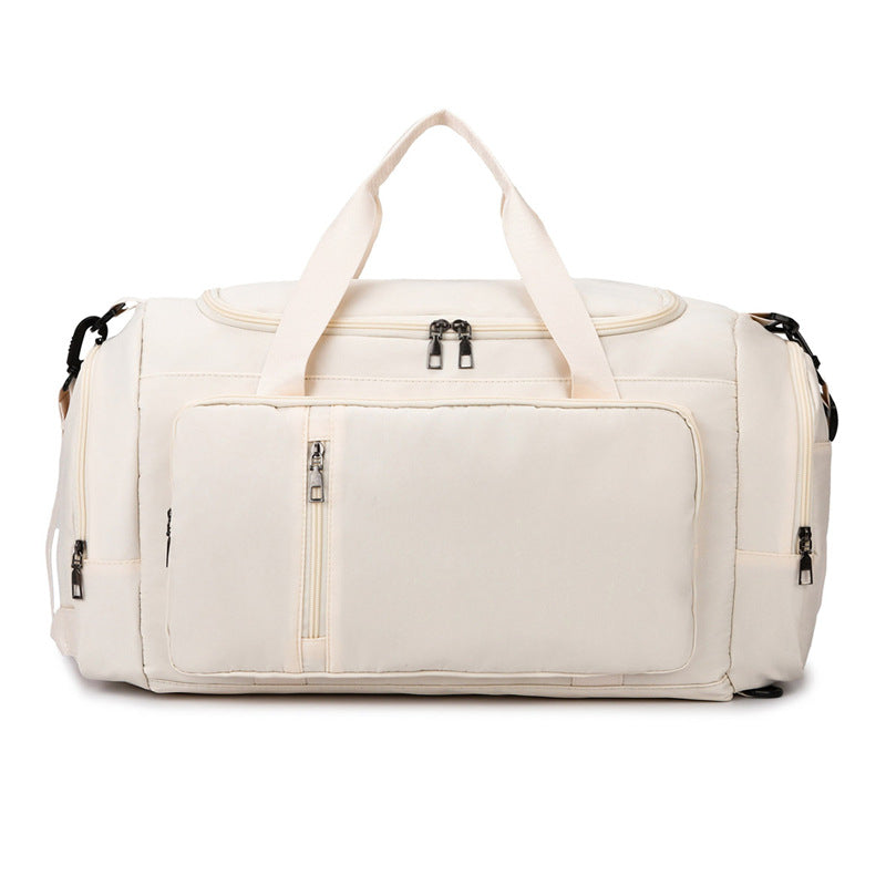Travel bag with versatile storage and robust zippers Bowlift