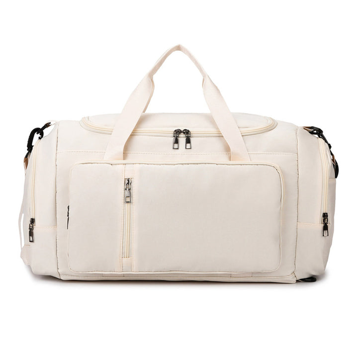 Travel bag with versatile storage and robust zippers Bowlift