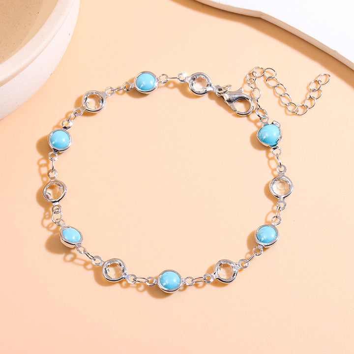 Elegant Beaded Charm Anklet Bowlift