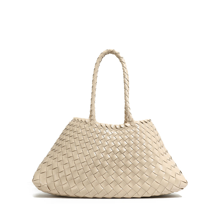 Handcrafted Woven Leather Tote Bowlift