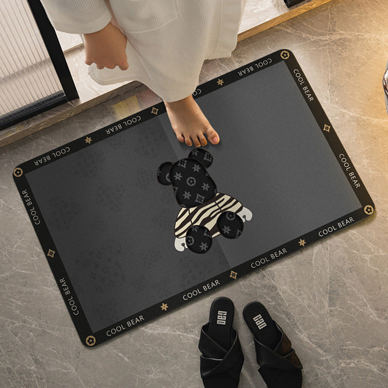 Playful Pet-Themed Bath Mat