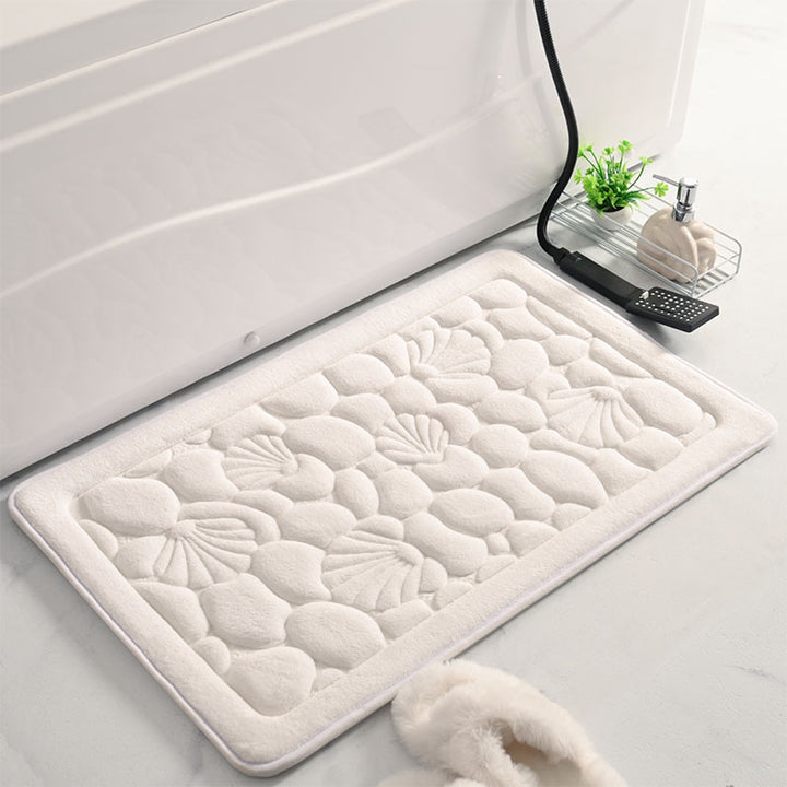 Textured Seashell Bath Mat