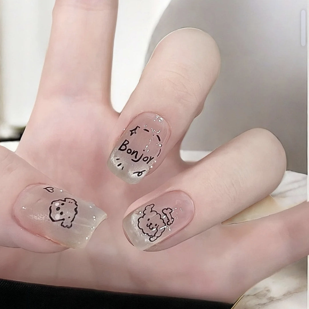 Whimsical Cartoon-Themed Press-On Nails Bowlift