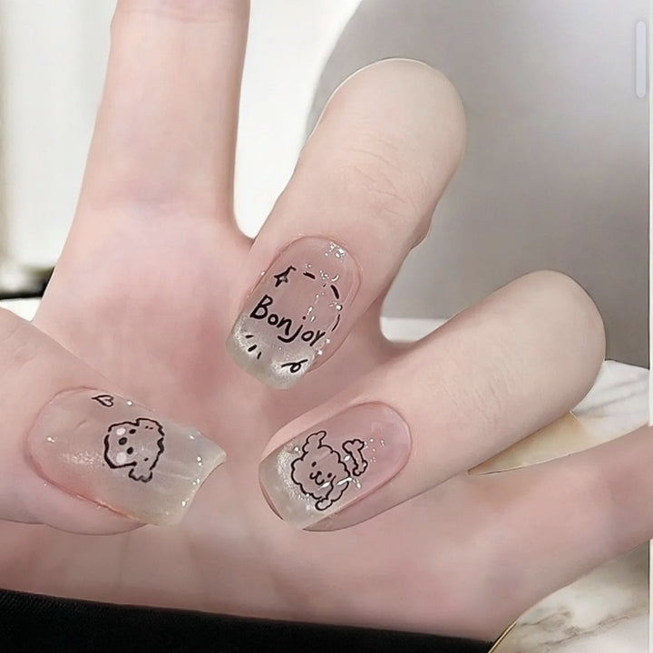 Whimsical Cartoon-Themed Press-On Nails Bowlift