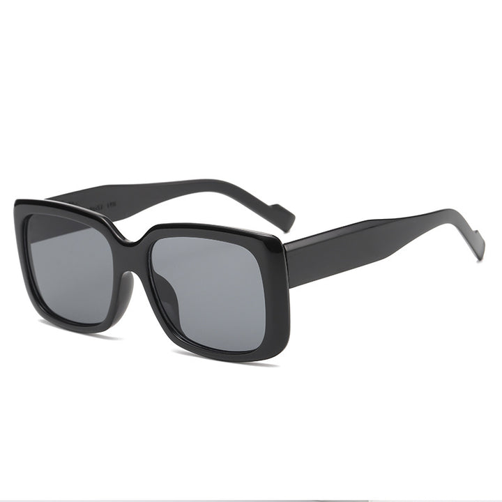 Women's fashionable square sunglasses with transparent frame and innovative design Bowlift