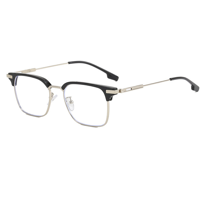 Women's square sunglasses with lightweight metal frame and wide temples Bowlift