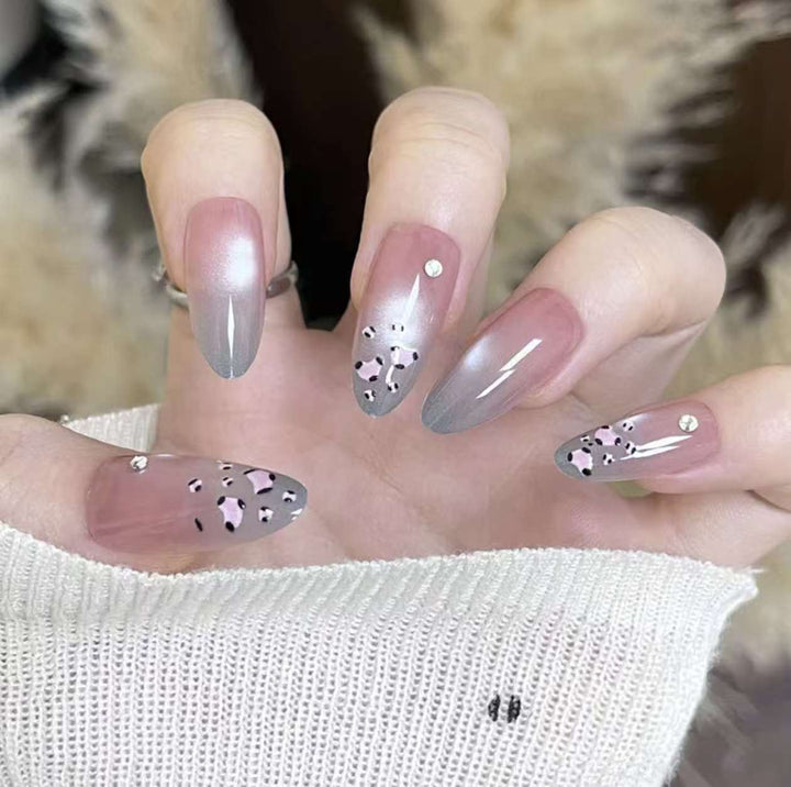 Decorative Crystal-Embellished Press-On Nails Bowlift