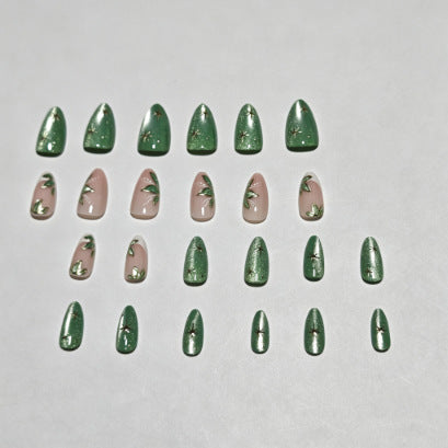 Botanical Floral Press-On Nail Tips Bowlift