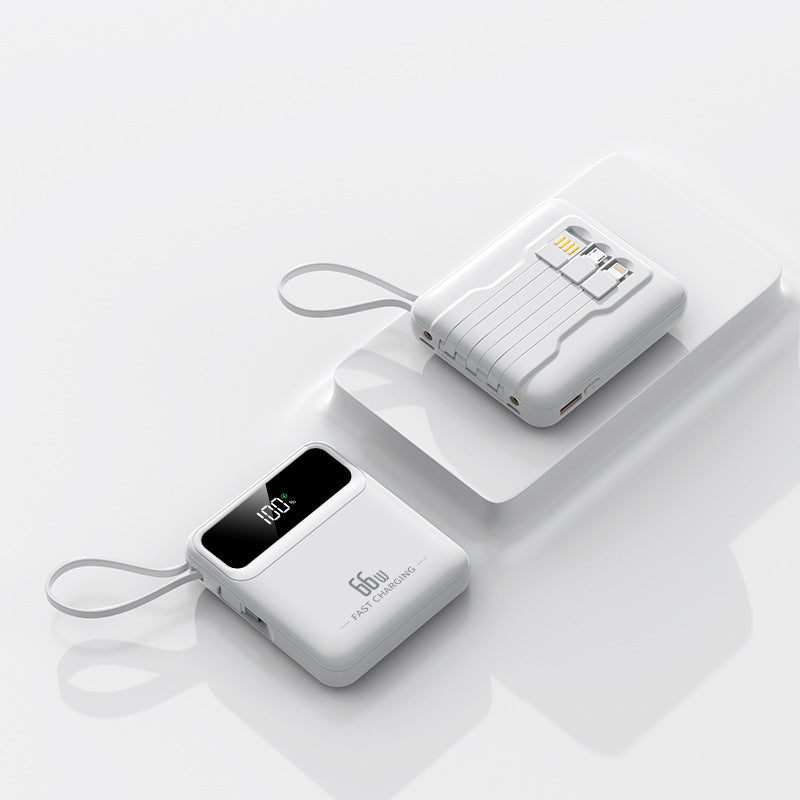 Compact power bank with fast charging function and digital charging status Bowlift