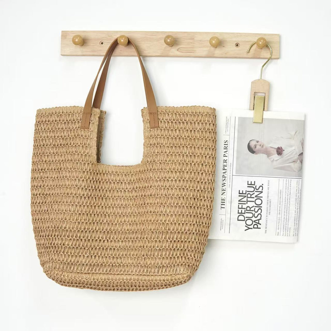 Spacious straw beach bag Bowlift