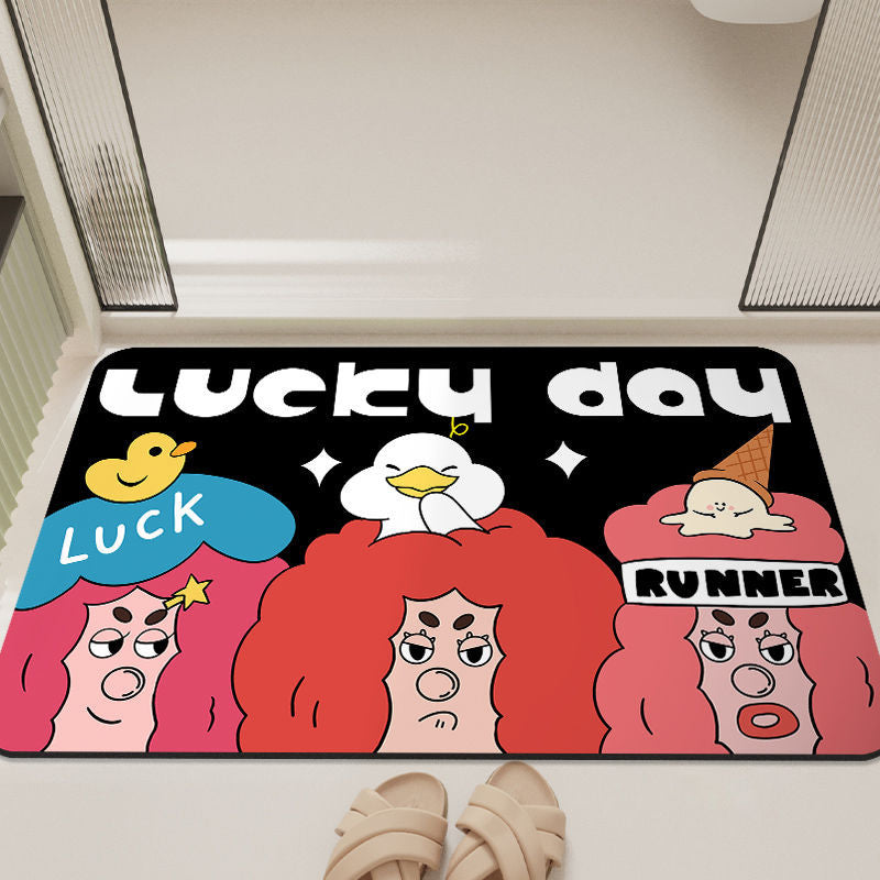 Cartoon-Inspired Bathroom Mat Bowlift